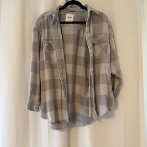 Aerie Gray Plaid Jacket